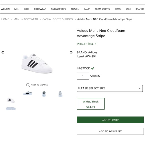 Adidas men’s Neo cloudfoam - Picture 2 of 13